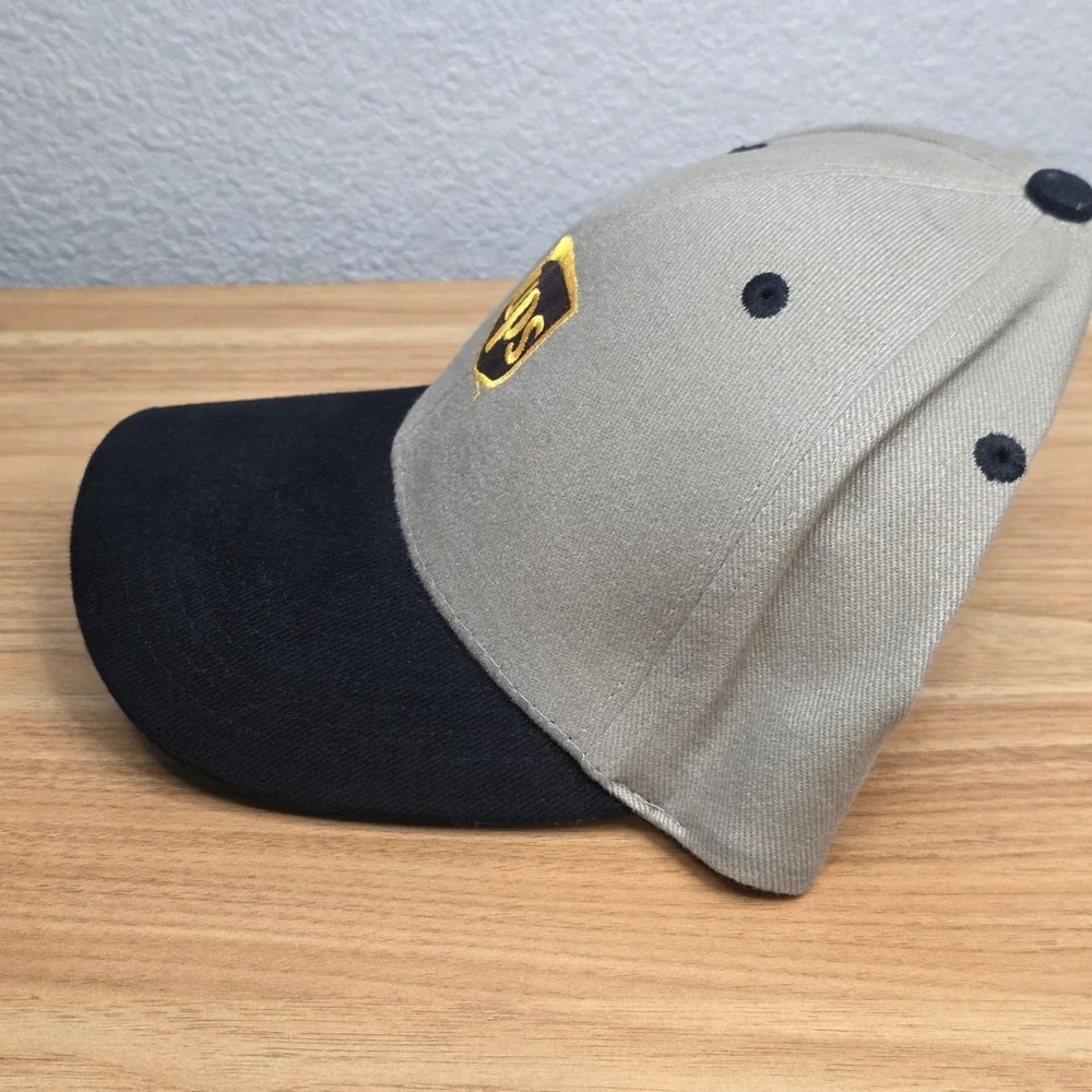 Headmost UPS Baseball Cap Hat Unisex OSFM Tan Black Good Embroidered Logo